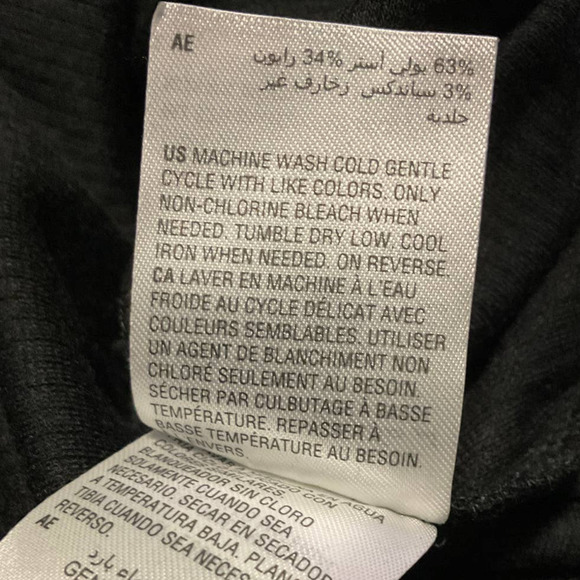 Bar Ill RIB WOMEN’S L/S HOOK-EYE TOP BLACK XXL - Picture 6 of 10